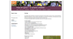 Desktop Screenshot of flora-of-cyprus.eu